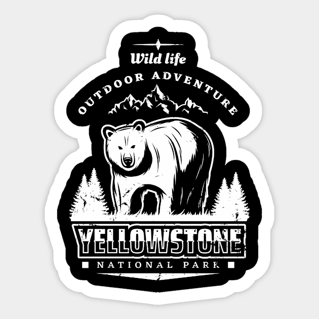 Wild Life, Outdoor Adventure, Yellowstone National Park Sticker by WAYOF